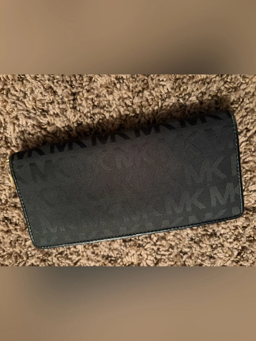 Michael Kors Black Signature Continental Wallet